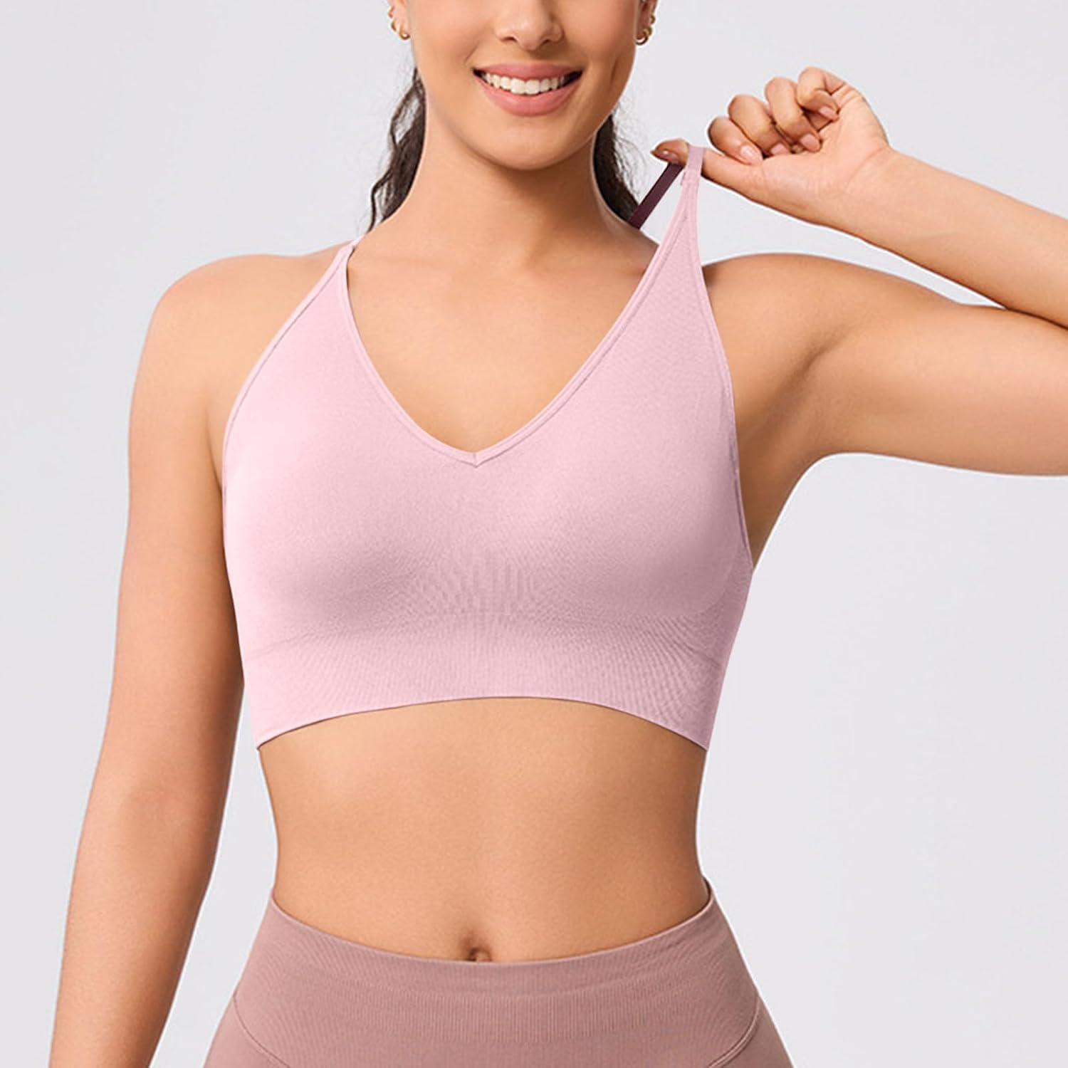 Sports Bras for Women,Support Workout Criss Cross Back Bralette Lightweight Quick Dry Bra,Gym Yoga Fitness Underwear