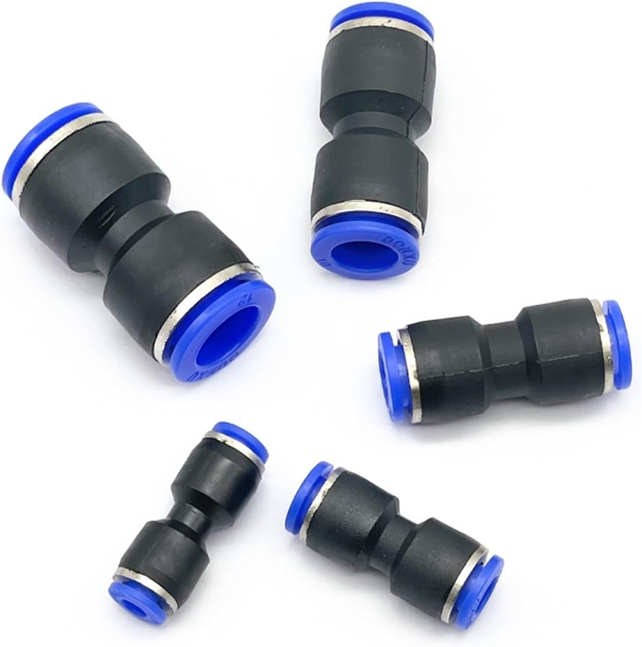 Pneumatic Fittings Plastic Connector PU PG 4mm 6mmTo 8mm 10mm Air Water Hose Tube Push In Straight Gas Quick Connectors Fitting 1Pcs(PU-12)