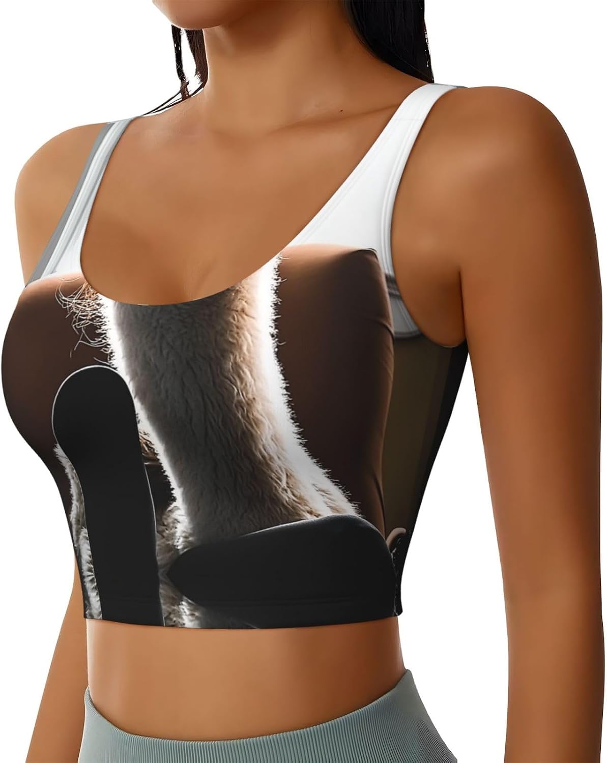 Portrait of a Camel Women's Sports Bras - High Support Workout Tops for Women, Yoga Sports Bra, Bralettes with Support