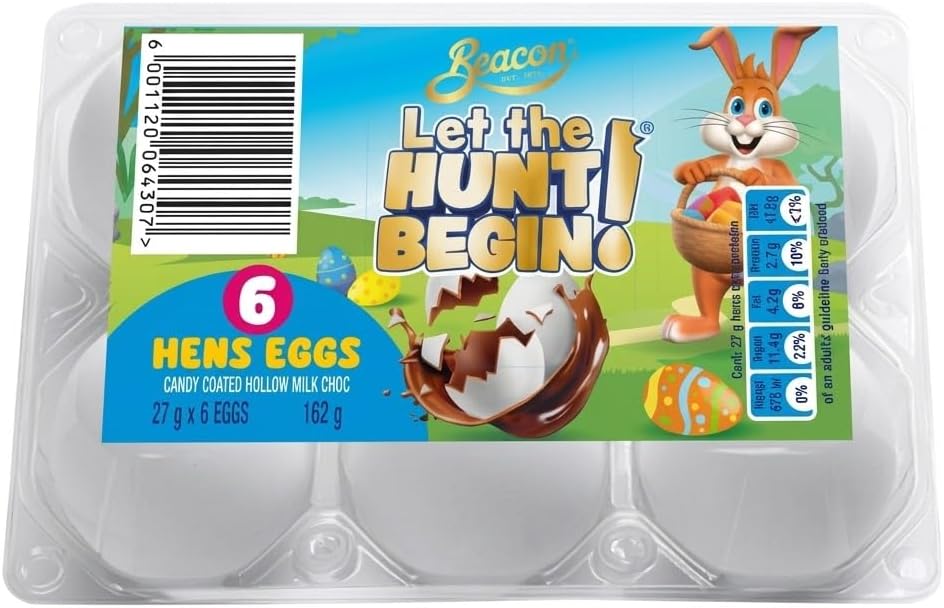 Beacon Chocolate Hens Eggs 162g (6 x 27g)