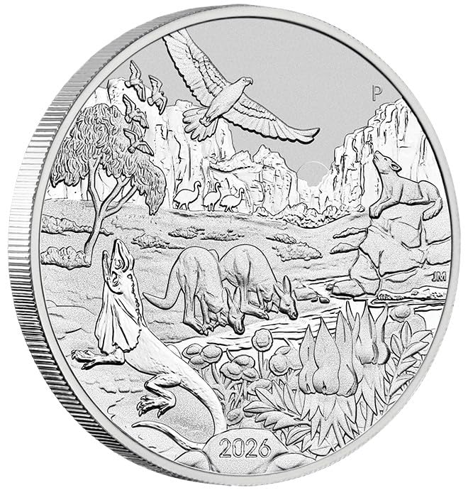 Silbermünze 1 oz Wonders of Australia - The Outback 2026 Perth Mint .999 Silber