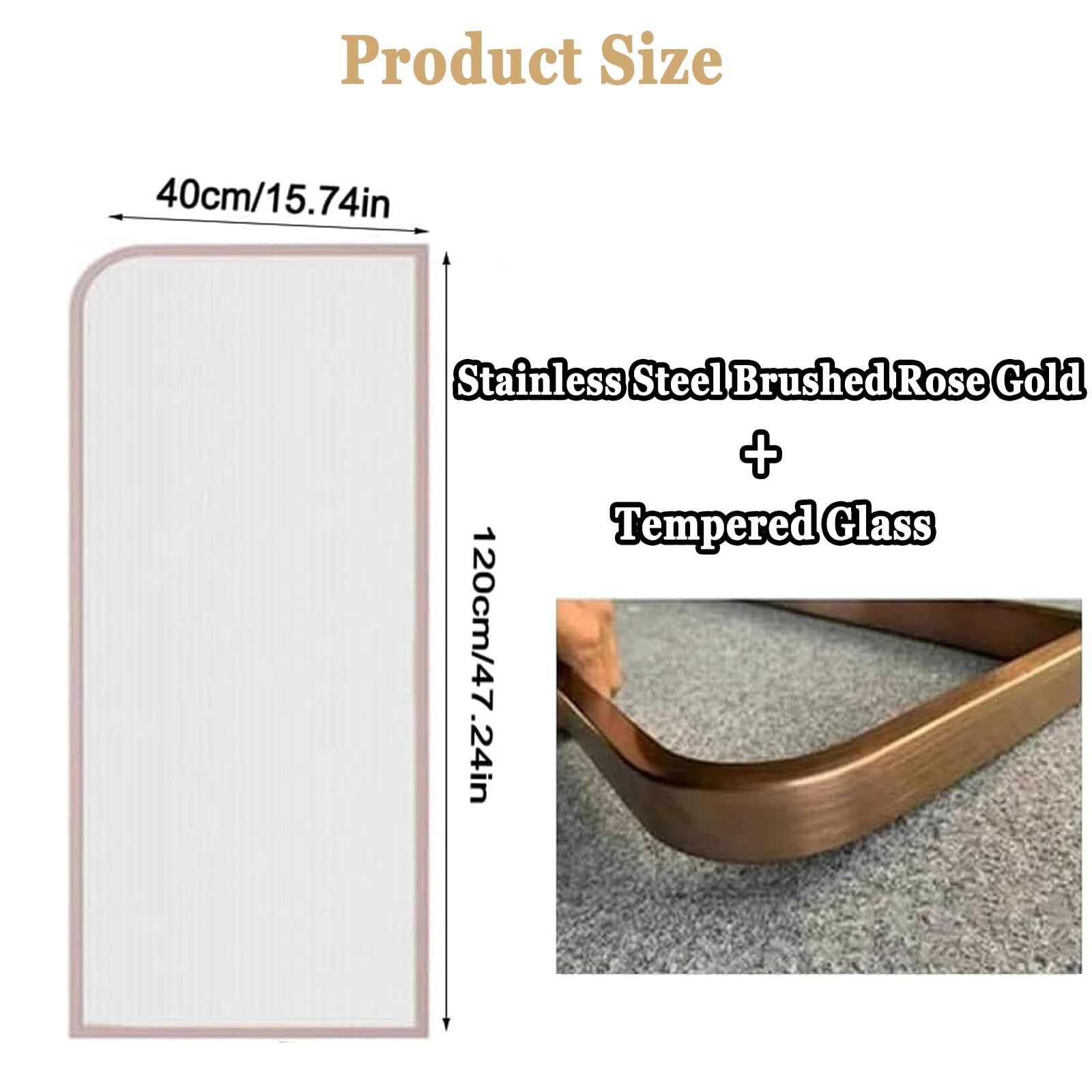 Cloison Murale pour urinoir, écran de confidentialité pour Toilettes Hommes, cloison publique en Verre trempé, utilisée dans Les Toilettes et Les Bars (Or Rose, Lot de 4)