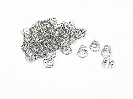 XJSXZC Metal Taper Conical Compression Spring Silver Tone 6x4.25x5.5mm 50 pcs