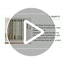 Image of BFAM Sheer Curtain with Floral Print, Premium Printed Sheer Drapes, Eyelet /Grommet Curtain for Living Room, Bedroom, Light Filtering Curtains, Green Floral 9 Feet,Pack of 1 Curtain
