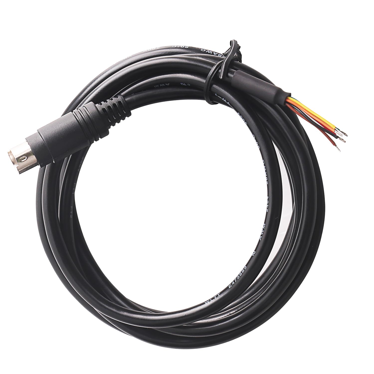 Cavo adattatore mini DIN 6 pin maschio a cavo 1,8 m, console seriale USB, nero (0,5 m)
