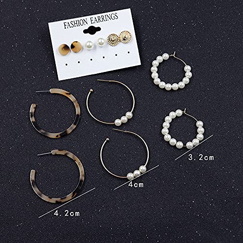 Image of Shining Diva Fashion Stylish Combo Metal Earrings for Women and Girls