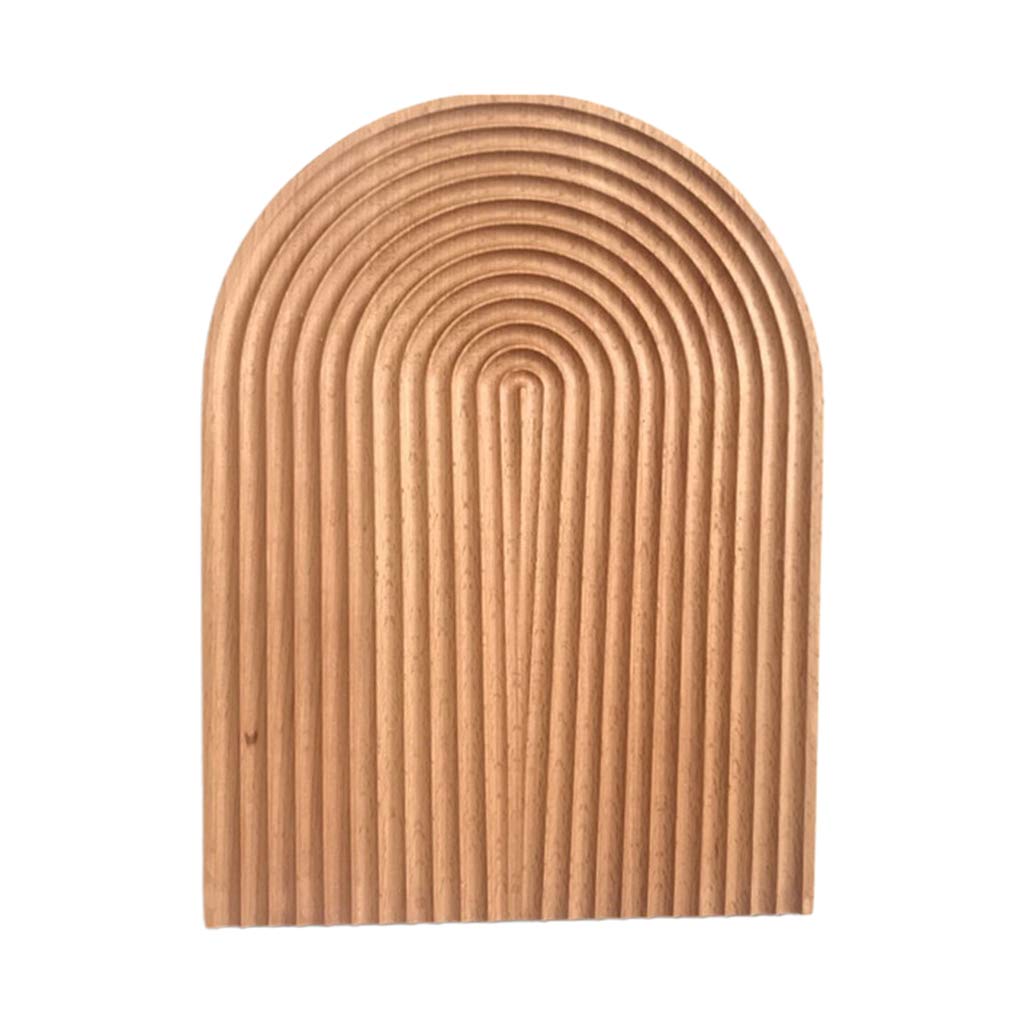 MALSSE Water Corrugated Wood Breadboard Water Bread Dessert Trays Practical Wood Safe and Bread Baskets for Serving
