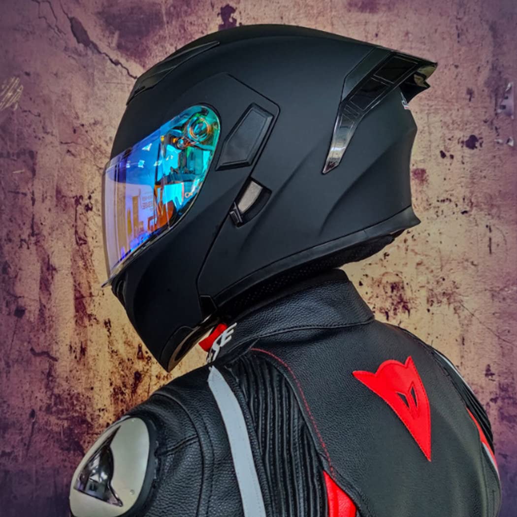 full-face motorcycle helmet Street Road Premium Fit and Finish Compact Dual Lens Full Face Sport Motorcycle Helmet Comfortable Breathable DOT ECE Certification #25,S Automotive TOMYEUS Fishing Rod Telescopic and made to stay Model:XF4000 031925 S