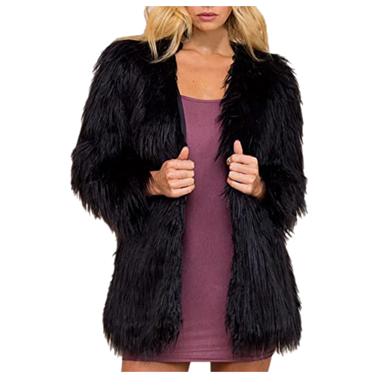 Foruucoat For Women 2021 Winter Elegant Short Cardigan Mid Length