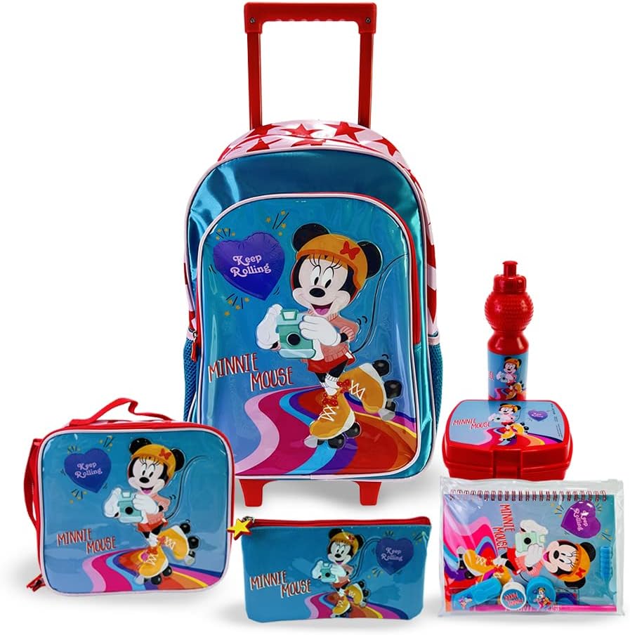 Disney Minnie Mouse 18" 6in1 Trolley BackPack