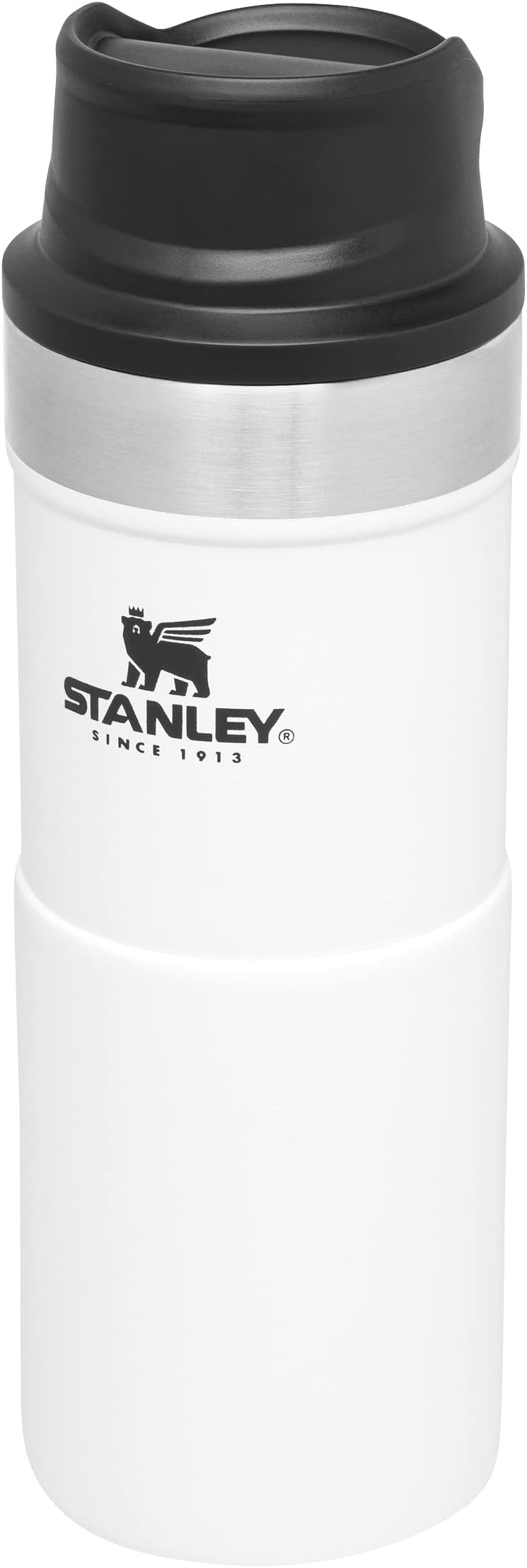 Stanley Trigger Action Travel Mug 0.35L / 12OZ Polar – Leakproof | Tumbler for Coffee, Tea & Water | BPA FREE | Stainless-Steel Travel Cup | Dishwasher Safe