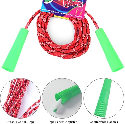 Miniatura 3 de 1 cuerda de saltar de color aleatorio, cuerdas de saltar para fitness, cuerda de salto, cuerda de saltar para niños, cuerda de saltar para