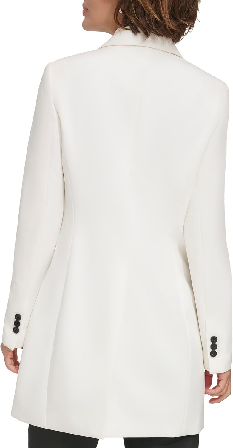 DKNY Womens Business Casual One Button Blazer - Image 3