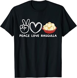 Peace, Love Rasgulla Retro Rasgulla Lover Food Lover T-Shirt