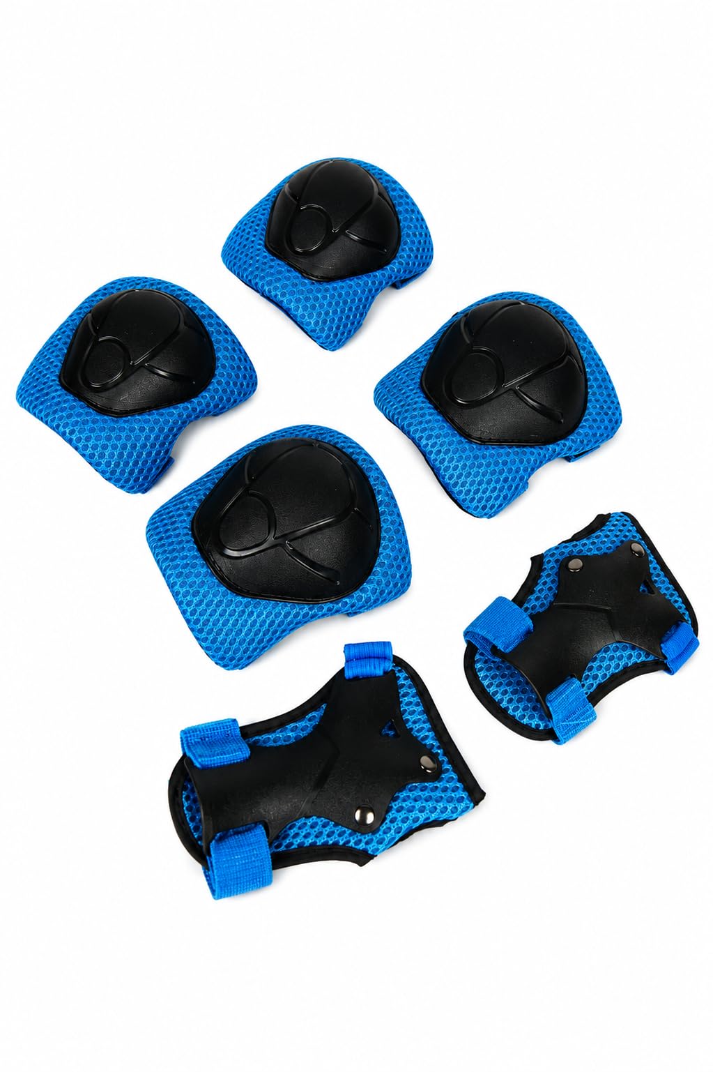 Tru-Tension - Childrens Pads Set - 6 Pads Palm, Elbow & Knee Pads - Blue