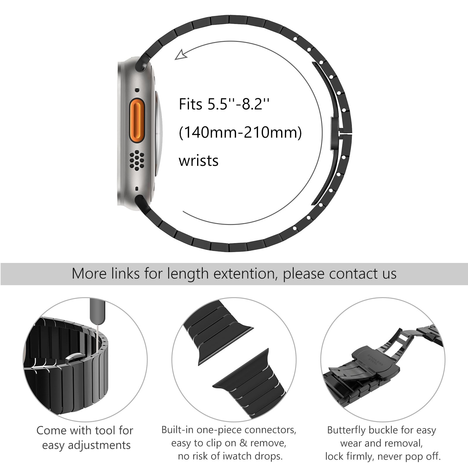 WINGLE Compatible For Apple Watch Band Ultra 3/2/1