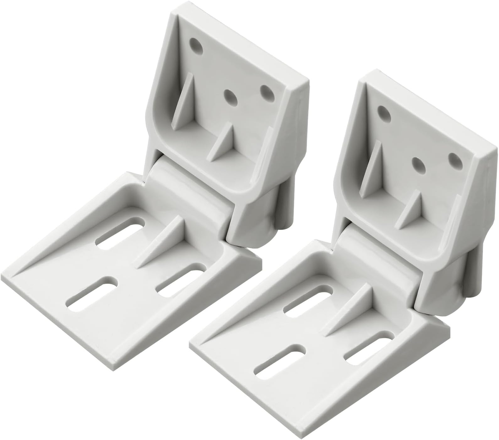 Beeveer 2 Pcs Freezer Plastic Hinge Compatible with Haier Freezer 3 Holes Folding Freezer Door Hinge Counterbalance Universal 95-110 Degrees Small Freezer Hinges for Fridge Refrigerator Parts