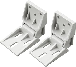 Beeveer 2 Pcs Freezer Plastic Hinge Compatible with Haier Freezer 3 Holes Folding Door Hinge Counterbalance Universal 95-110 Degrees Small Hinges for Fridge Refrigerator Parts