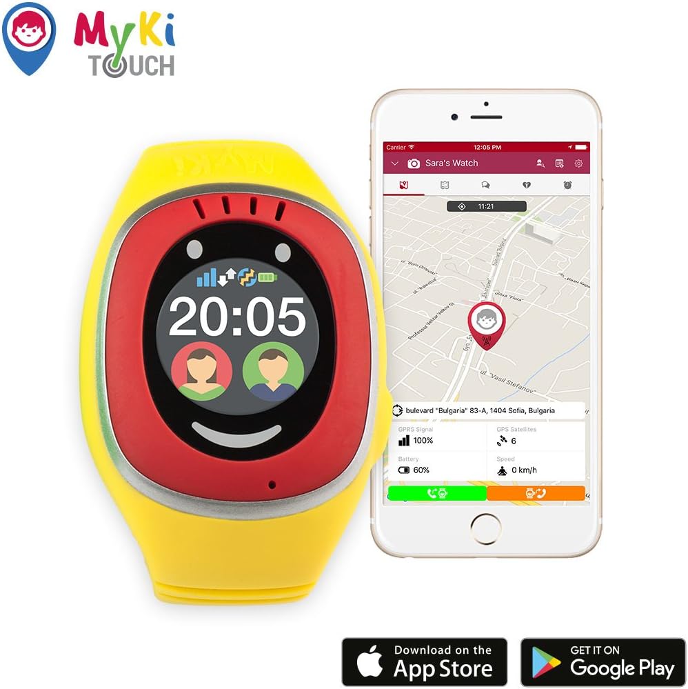 MyKi children’s Smart watch with GPS, mobile, SOS and mobile application tracking in German