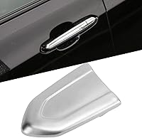 Vista 9 de EVGATSAUTO Cubierta de cerradura de manija de puerta de automóvil, cubierta de bisel de bloqueo de puerta exterior de ABS para manija de puerta