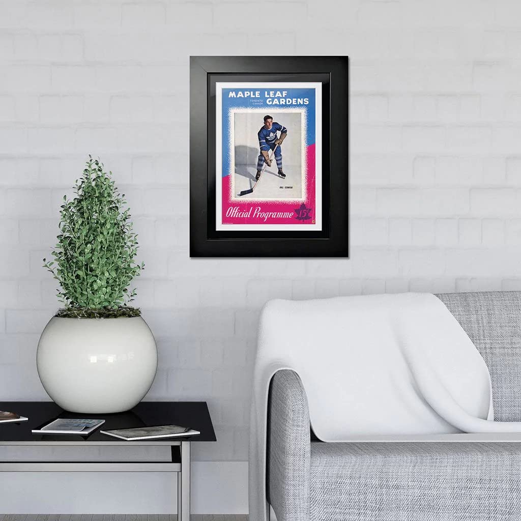 Sports Decor Mustang Products HHOF-PF1216-TOR-PC-BE Toronto Maple Leafs Program Cover - Maple Leaf Gardens Bill Ezincki