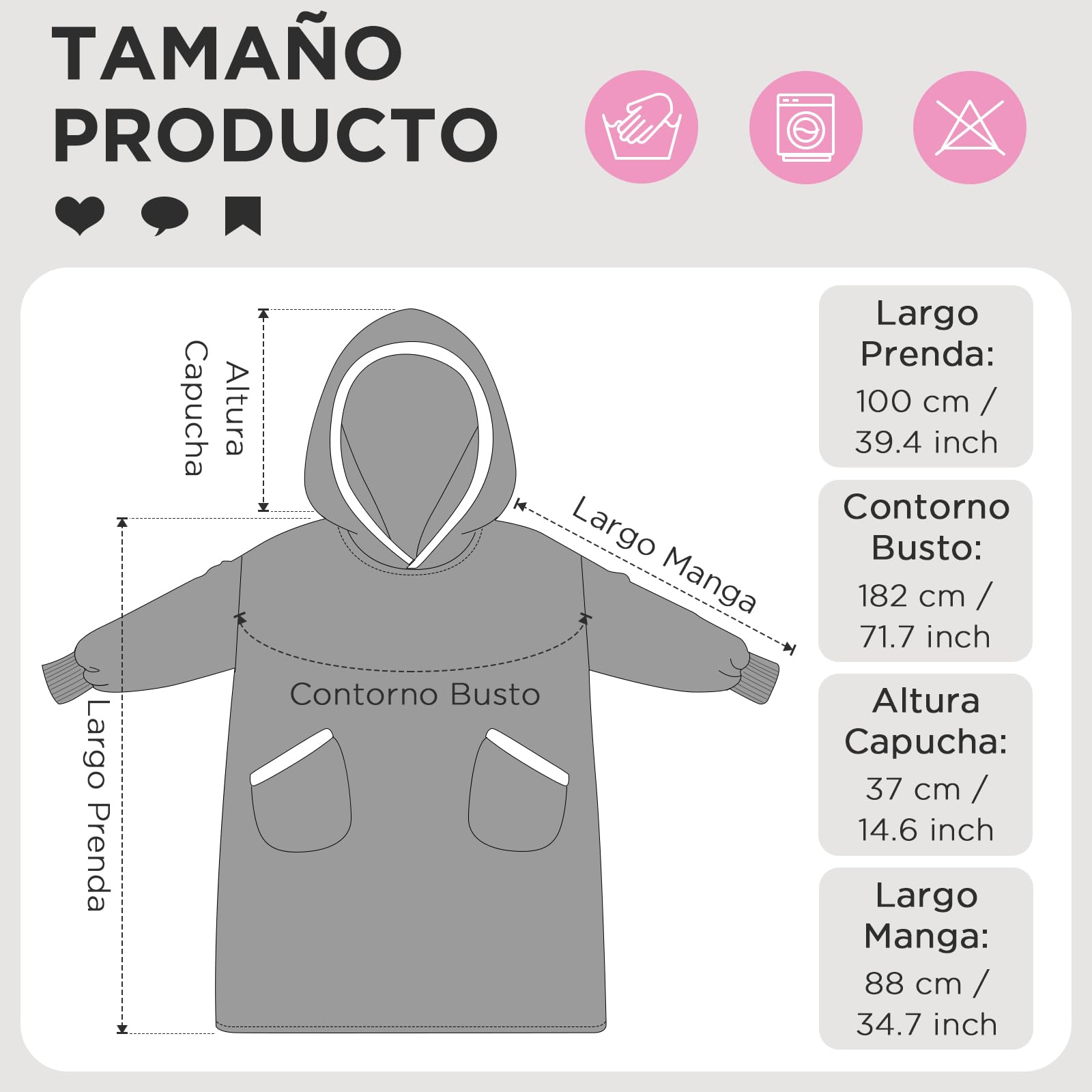 OLAOLA Sudadera con Capucha de Gran Tamaño para Adultos, Manta de Forro Polar Sherpa con Mangas y Bolsillos, Suave Cálida y Acogedora Sudadera Manta para Mujer Hombre