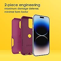 Vista 21 de OtterBox Funda para iPhone 14 Pro Max (solamente) de la serie Commuter - Negro, delgada y resistente, apta para bolsillo, con protección de puerto