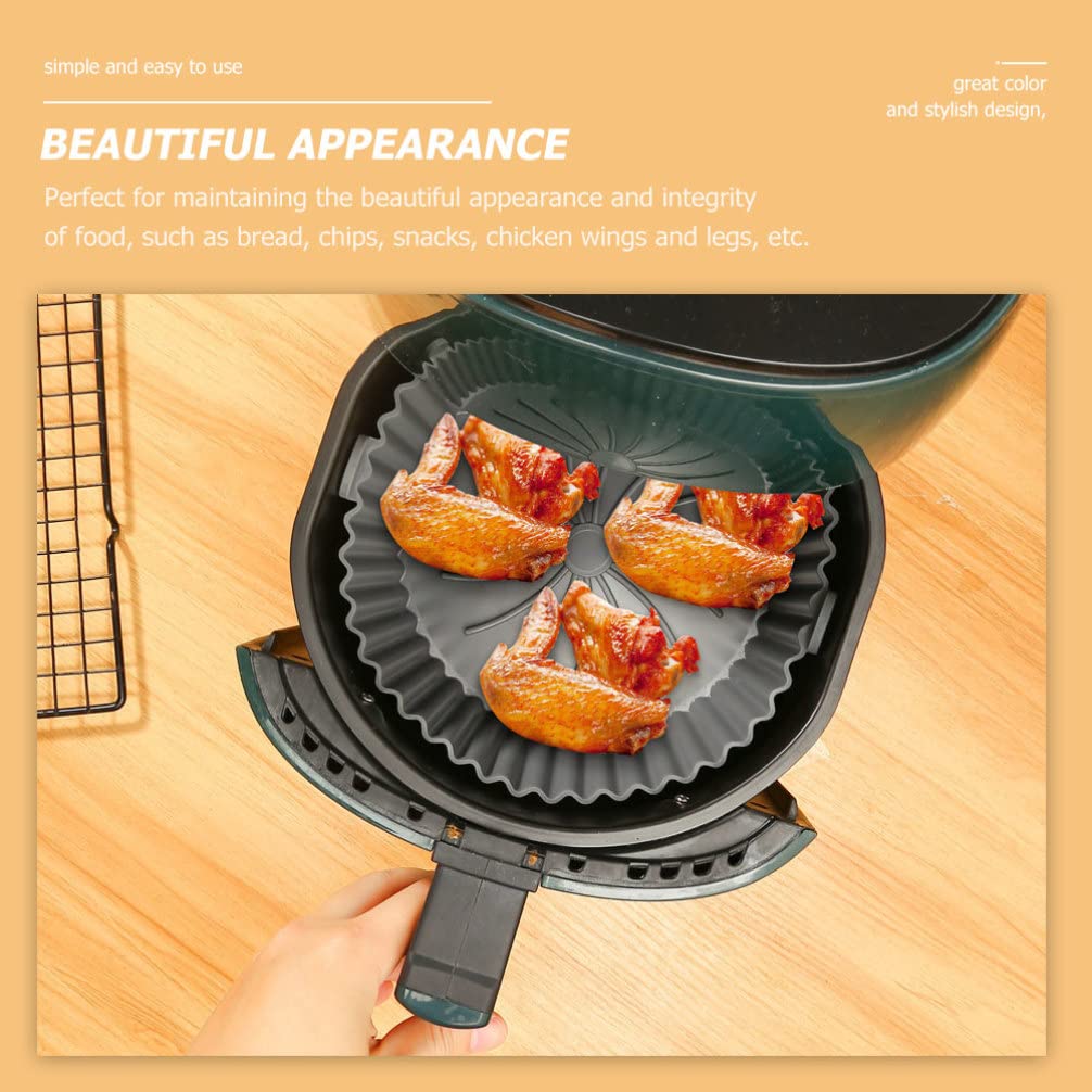 Alfombrillas Silicona Para Airfryer Y Horno | Negras | Antiadherentes | Reutilizables | Pack Multiformas