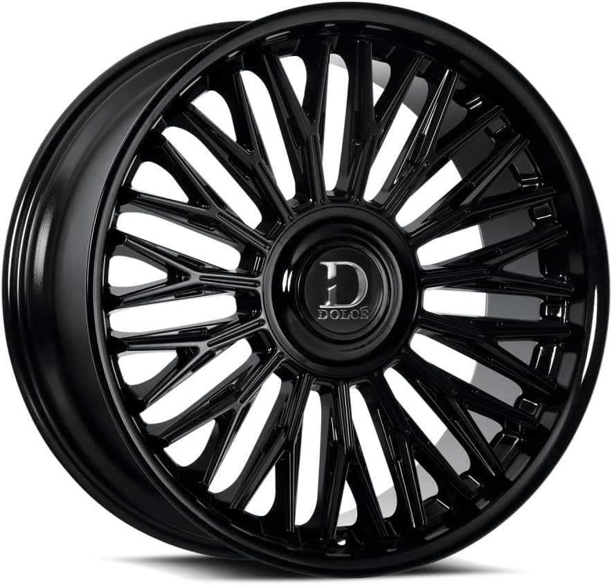 Part Synergy Replacement Dolce Wheel - Luxury Lusso 22x9.5 | 6x139.7 Bolt Pattern | +30ET Offset | 66.6mm Hub Bore | Gloss Black Finish Aluminium Wheel