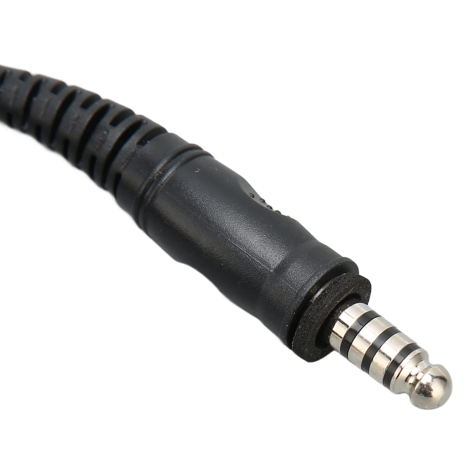 Septpenta Kehlkopfmikrofon Walkie Talkie Ohrhörer Mit U94 PTT Adapter, Verstellbarer Transparenter Akustikschlauch Walkie Talkie Ohrhörer Headset Für T5000 T5100 Und Andere Modelle
