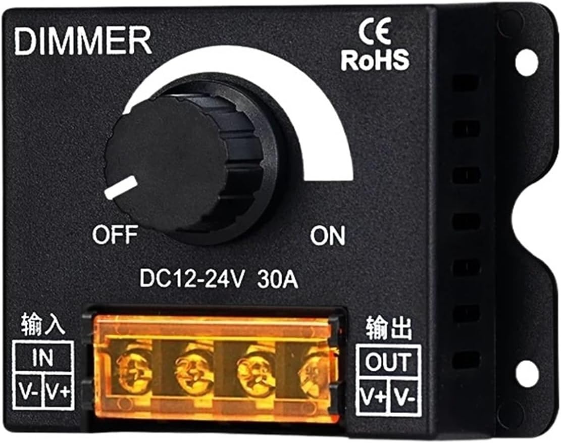 Led light strip dimmer low voltage 5v12v24 light box luminous word light brightness adjustment controller switch(Manual knob)