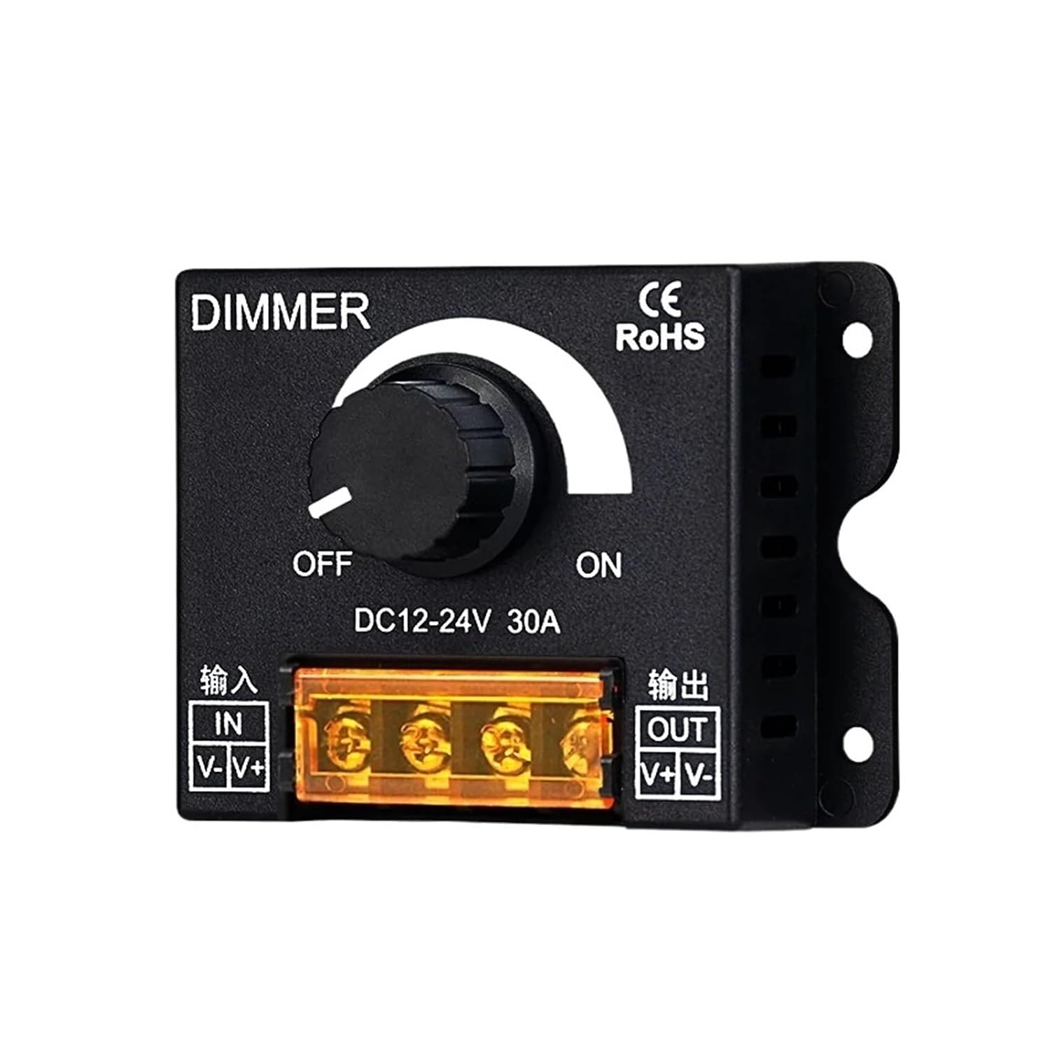 Led light strip dimmer low voltage 5v12v24 light box luminous word light brightness adjustment controller switch(Manual knob)
