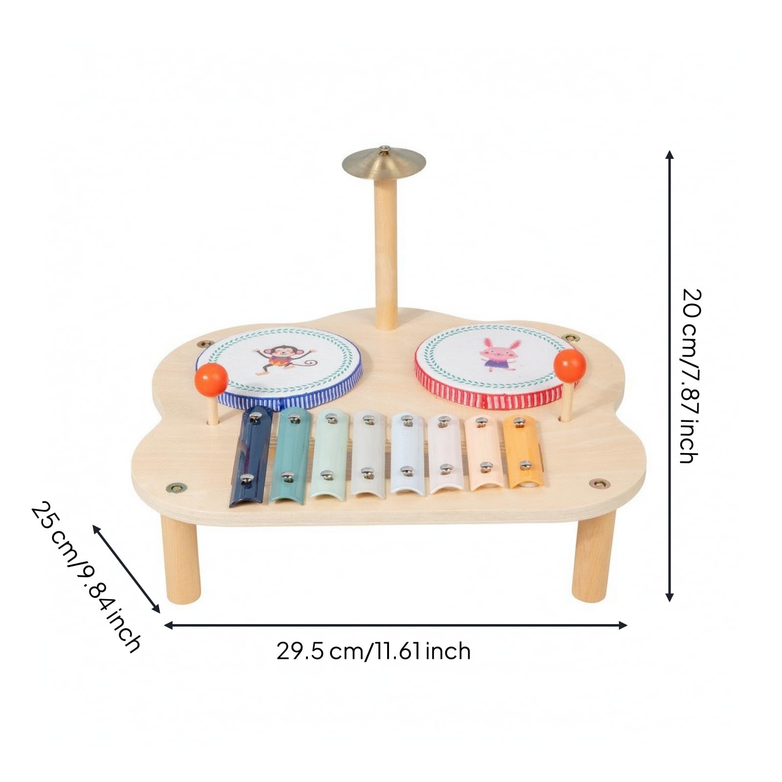 Mesa Actividad Musical Educativo Centro Actividas Musicales Ligero Tablero Sensorial Musical con Mazos para