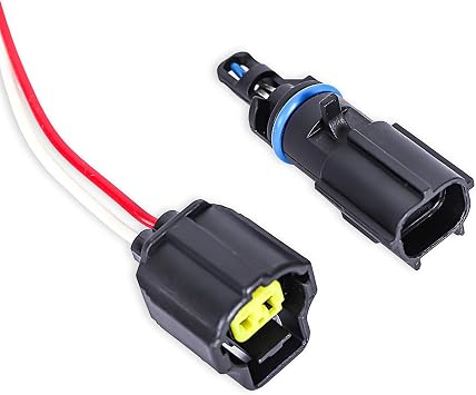Mr Fix Intake Air Temperature Sensor with Connector Pigtail Harness Compatible for Chrysler 200 Dodge Avenger Dakota Journey Durango, small, Black, 56028364AA