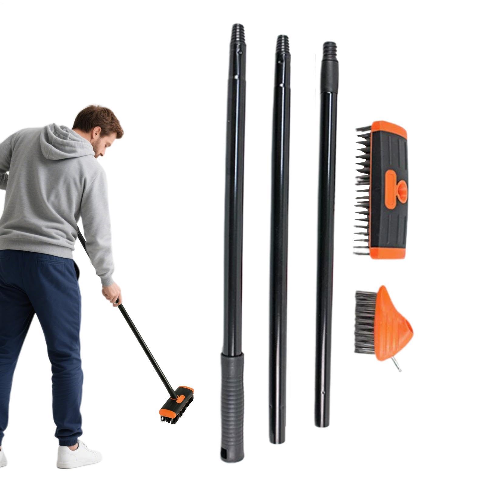Brosse en fil d'acier pour herbe : fini le mal de dos pour désherber les trottoirs