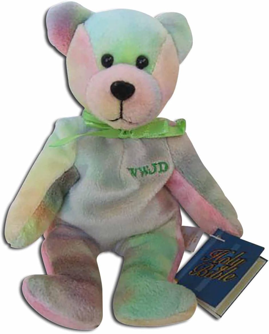 Holy Bears Remembrance Series 1999 Sheldon 9" Plush Tie Dye Bean Bag Bear