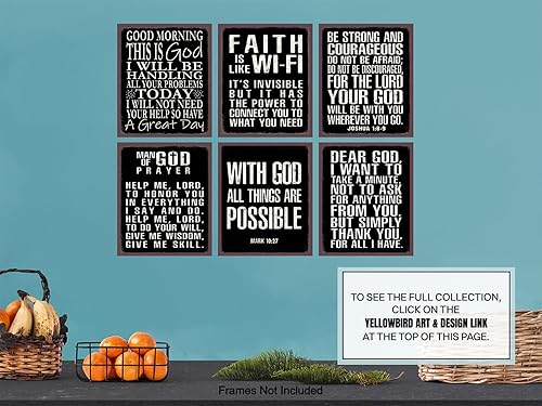 Miniatura 9 de Motivational poster Religious Wall Decor - 8x10 Inspirational Quotes Christian Wall Art - Catholic Gifts - spiritual Wall Decor- Christian Gifts for