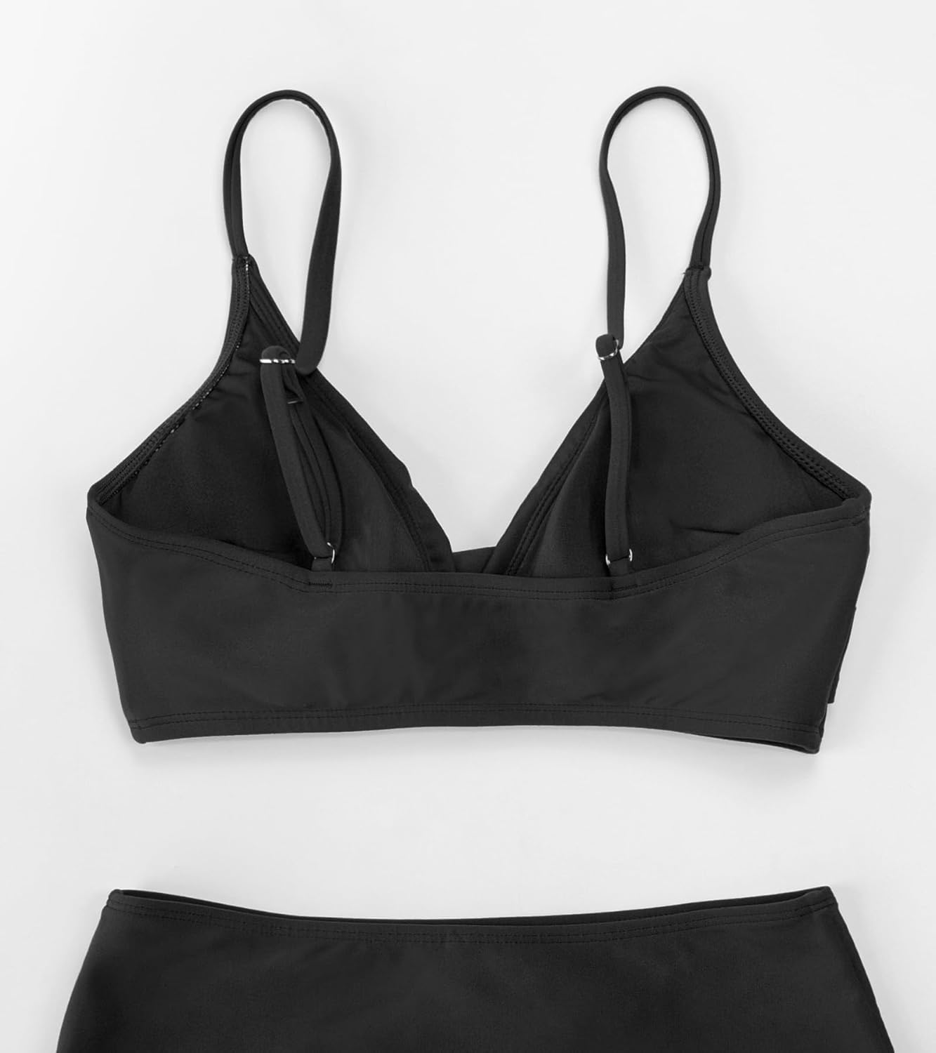 CUPSHE Women's Bikini Top Bathing Suit V Neck Adjustable Spaghetti Straps Twist Front - Image 6