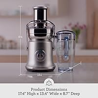 Vista 6 de Breville RM-BJE830BSS1BUS1 Juice Fountain Cold XL, Brushed Stainless Steel (Renewed)