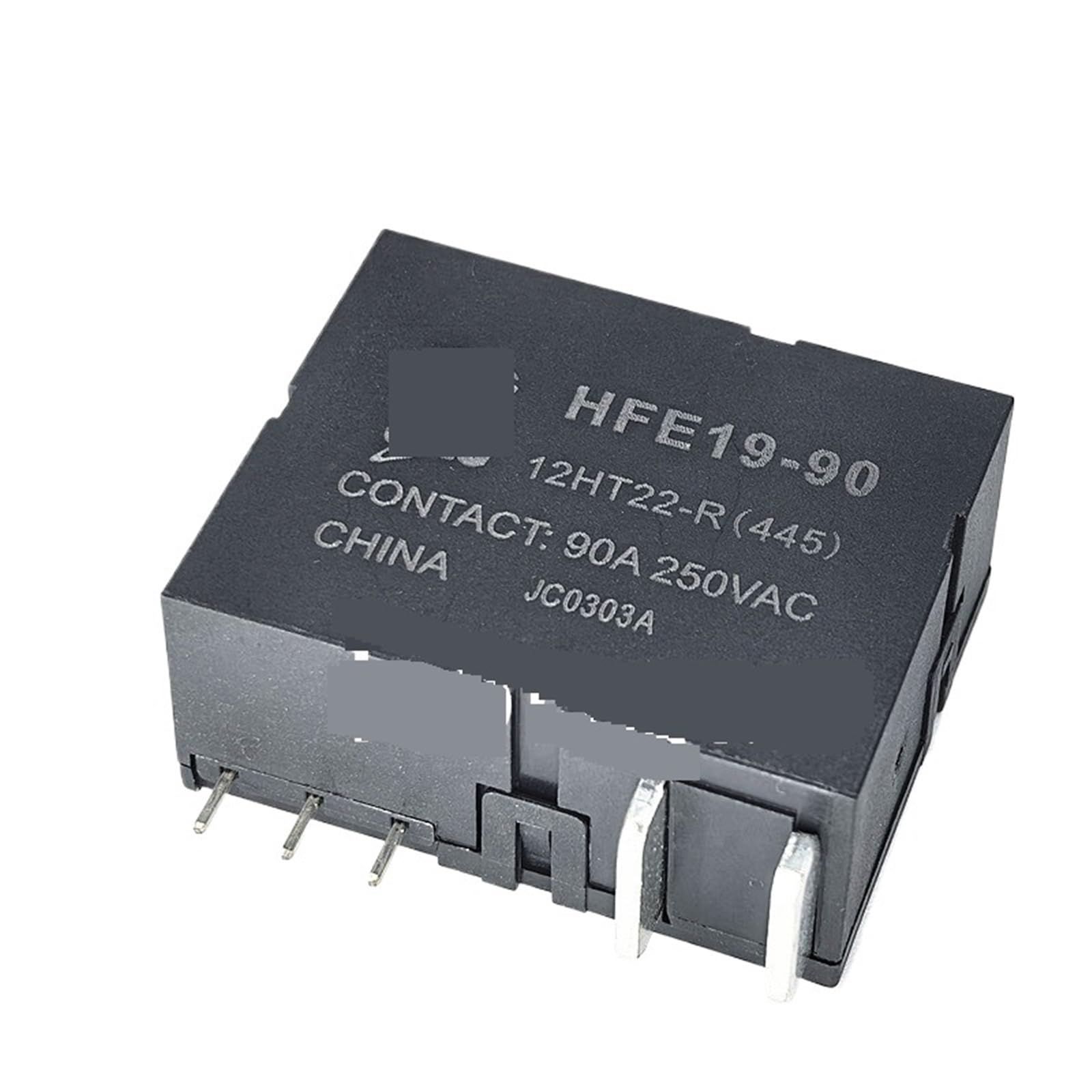 1 relé HFE19-90-12HT22-R(445) CC 12 V, 90 A, 5 pines
