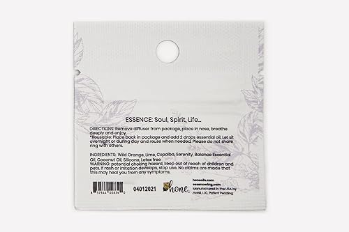 Miniatura 7 de Essence - Difusor nasal  Anillo de aceite esencial  Inhalador nasal de silicona (alivio del estrés)