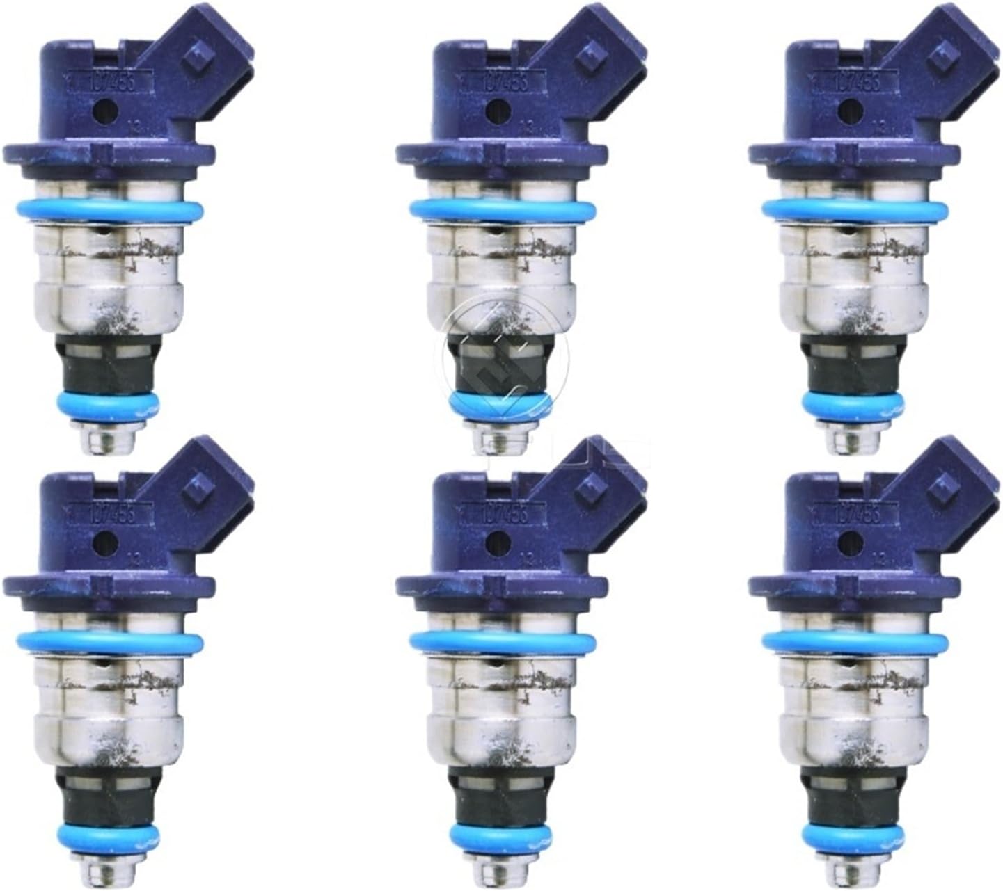 6X Fuel Injector OEM 107453 Compatible with Car Styling Engine Injection Nozzle Valve Replacement Injector Kit Flow Matched Direct Replacement High Performance Fuel Injection Kit