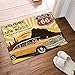 Produktbild gohebe Route 66 Decor Auto Türvorleger zu New Mexico Bad Teppiche rutschhemmend Fußmatte Boden Eingänge Innen vorne Fußmatte Kinder Badematte 39,9x59,9cm Badezimmer Zubehör Gelb