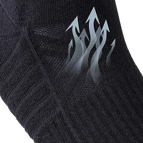 Mens Ankle Socks For Men, Breathable Wicking Cushioned Gym Running Athletic Socks Casual Quarter Socks, 5 Pairs4