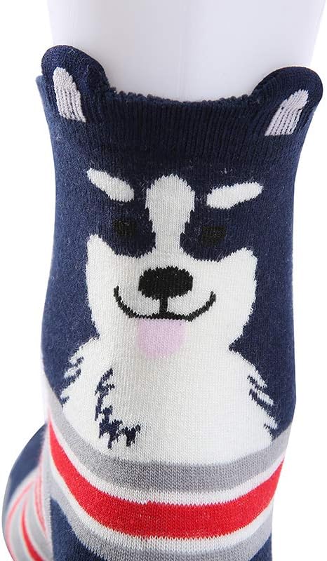 Calcetines de Animales para Mujer, 5 Pares, Perro y Gato miniatura 4