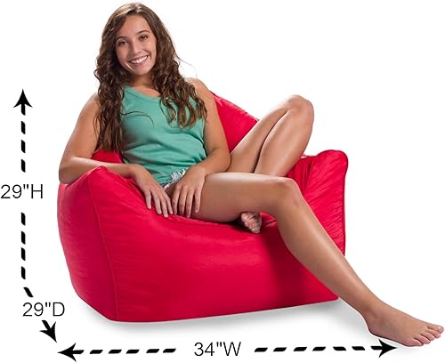 Miniatura 651 de Posh Creations Puf estructurado cómodo para jugar, leer y ver la televisión, Malibu Lounge, tela de lona para colorear, criaturas Criaturas de tela