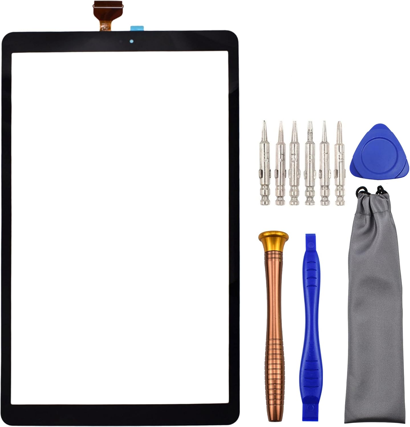 Tablet Touch Digitizer Screen Replacement for Samsung Galaxy Tab A 10.5 SM-T590 SM-T595 with Tool Kit Black 10.5"