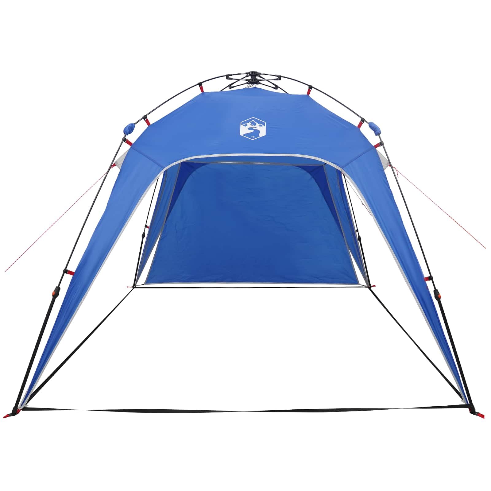 Tienda de campaña instantánea moderna para 4 personas con marco de acero resistente, práctico kit de camping que incluye cuerdas tensoras y estacas