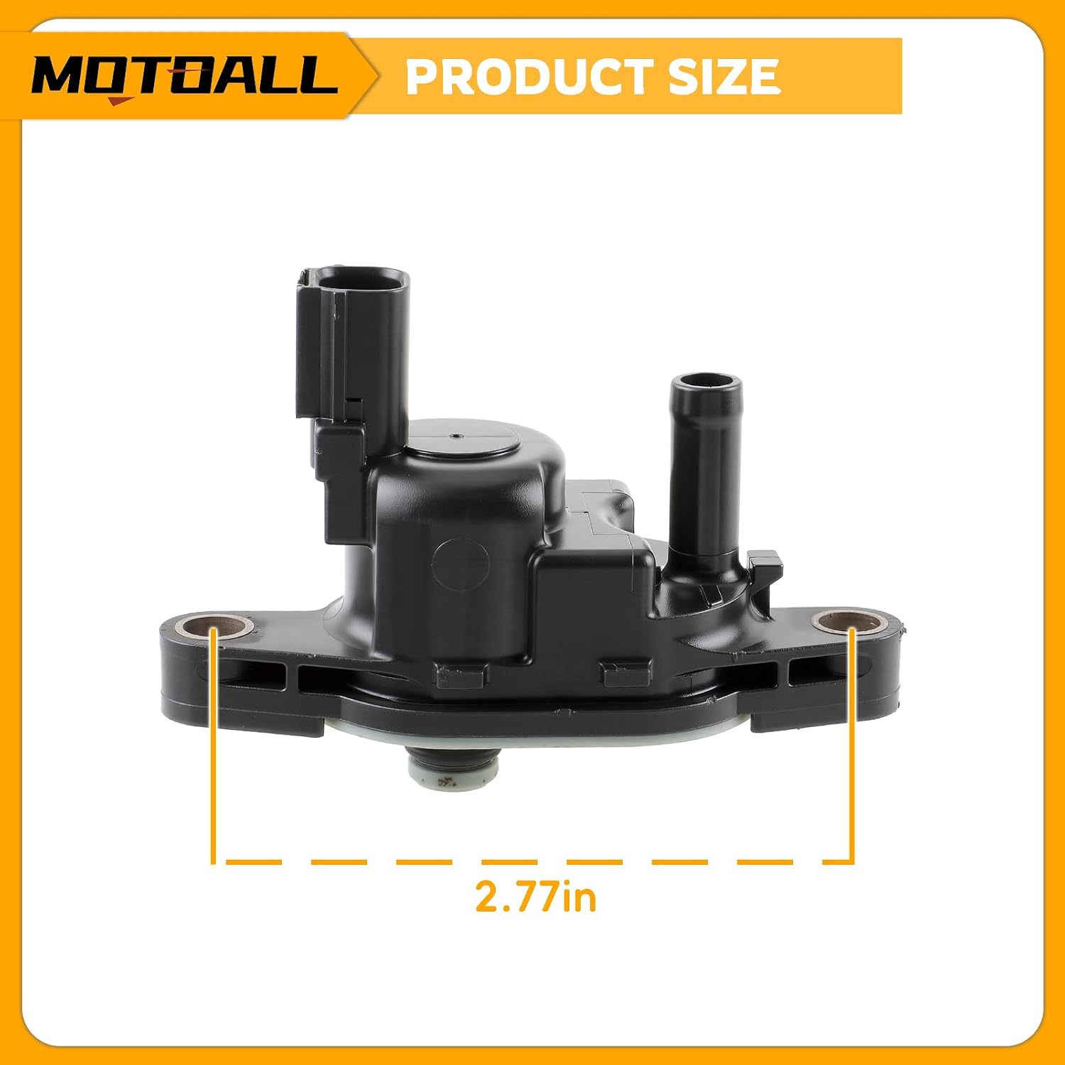 MOTOALL 36162-RNA-A01 EVAP Vapor Canister Purge Solenoid Valve 36162-R1A-A01 Fit for Honda Civic 2006-2015, for HR-V 2016-2018, for Acura ILX 2013-2015 Black