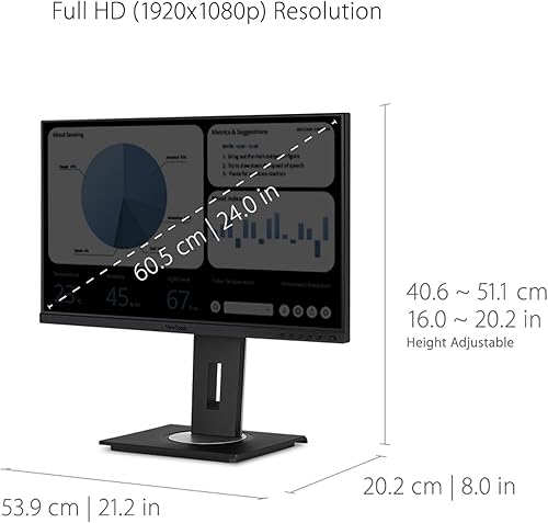 Viewsonic VG2448A-2 60,5 cm Büro (Full-HD — nuotrauka 4